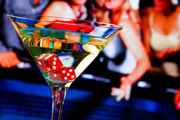 Casino cocktailbar voor een Las Vegas thema